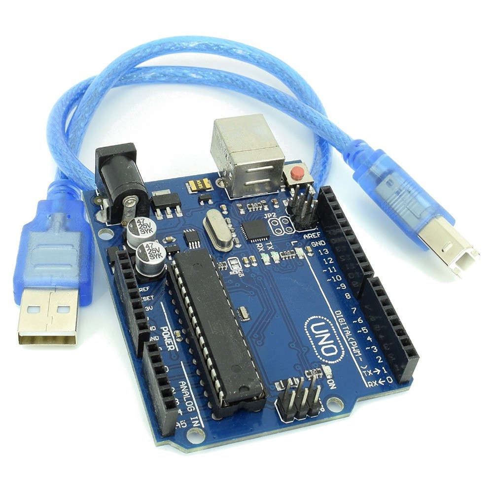 Arduino Uno R3 Atmega328p Dip Version Development Board Atmega16u2 Usb Cable Shopee Malaysia