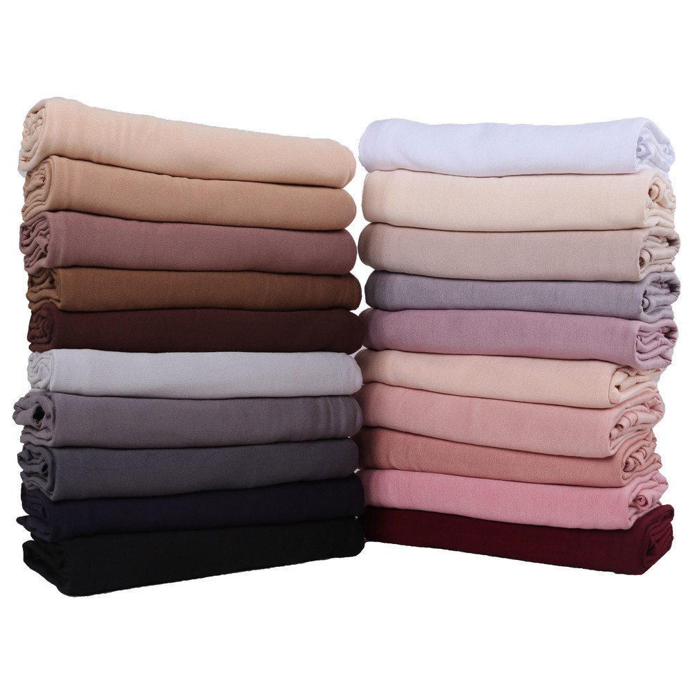 170X60cm Shawl Cotton Jersey Premium / Jersey Tudung Shawls 50 colors ...