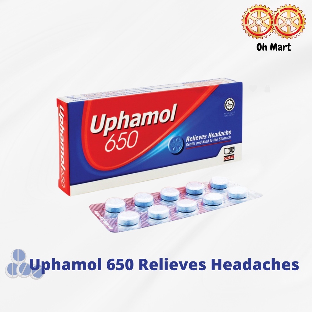 Panadol Uphamol 650 Relieves Headaches 10 Tablets Shopee Malaysia