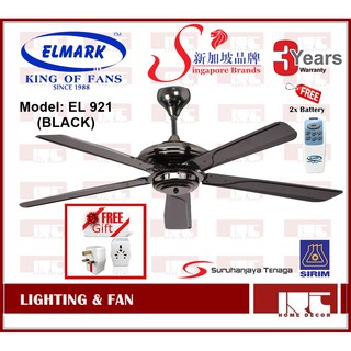 Ceiling Fan Deka Sv22 Sv33 56 With Remote Control Shopee Malaysia