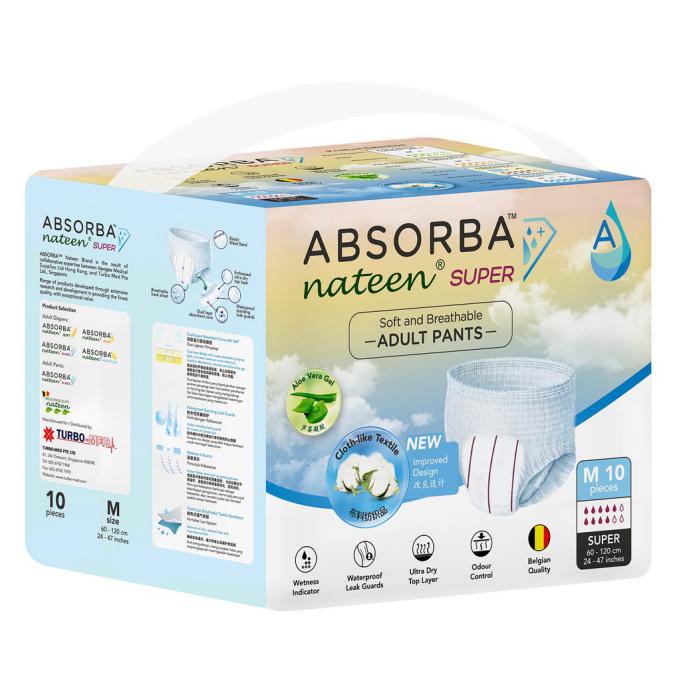 ABSORBA NATEEN SUPER ADULT DIAPERS (10’S) | Shopee Malaysia