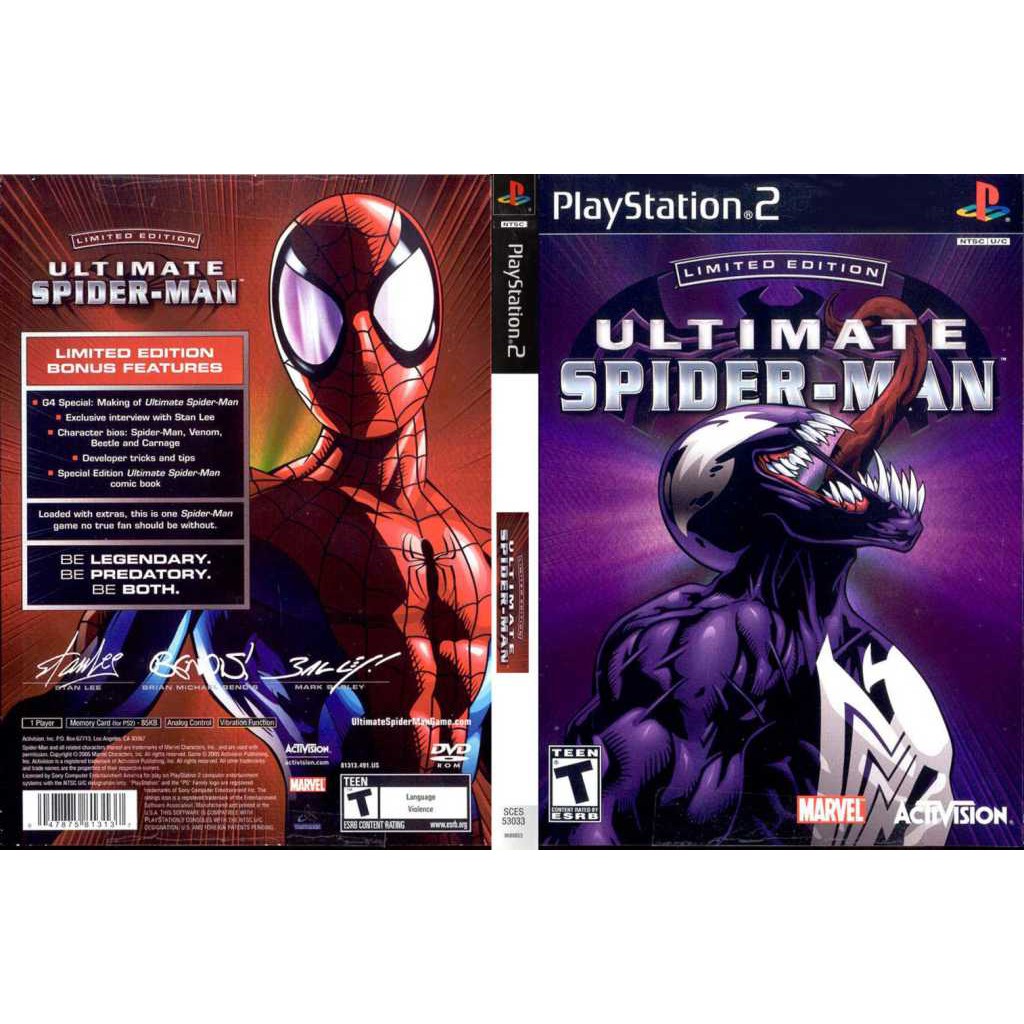 Ps2 Ultimate Spiderman Limited Edition Shopee Malaysia