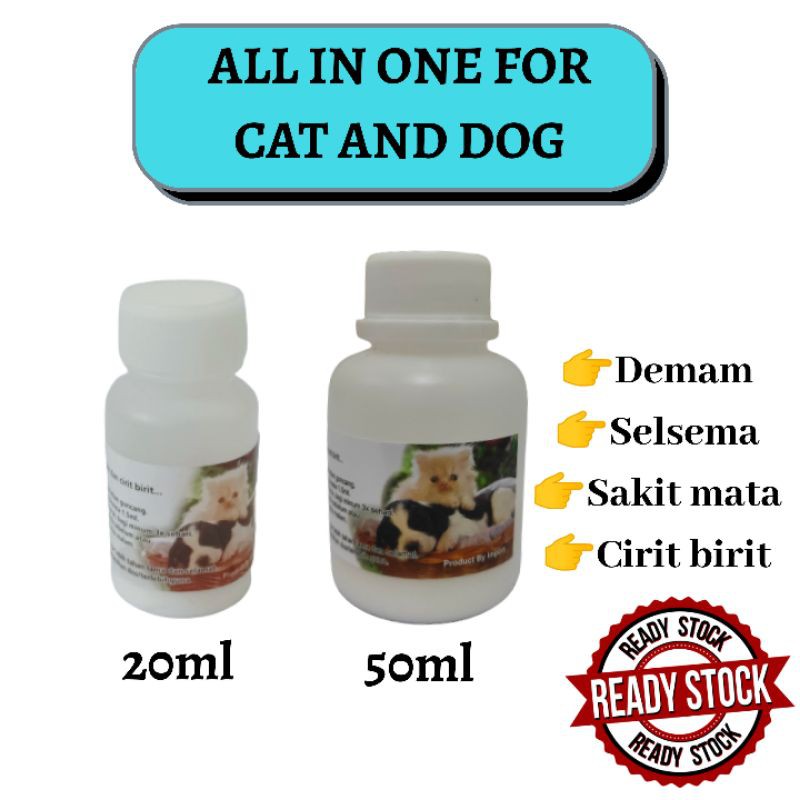 Buy (FREE PICAGARI)All in one cat / dog / ubat demam untuk kucing 