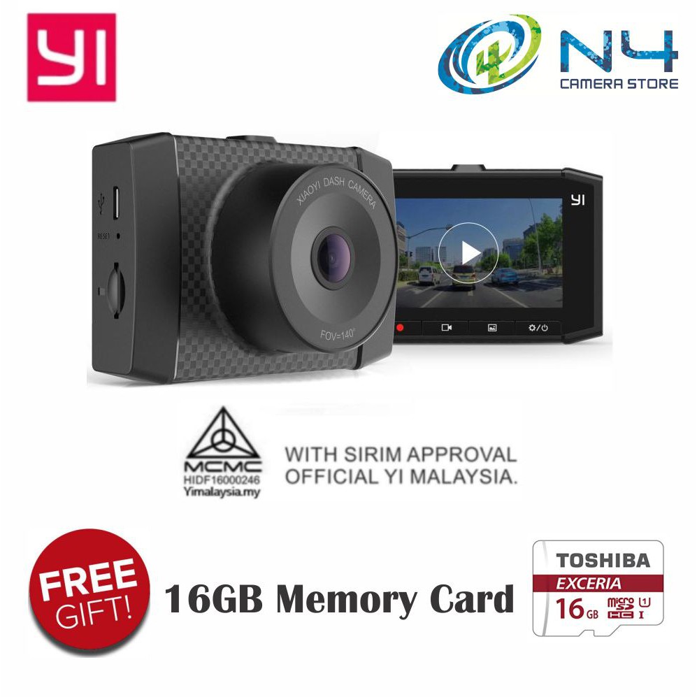 Yi Ultra Dash Camera 2 7k Card 16gb Shopee Malaysia