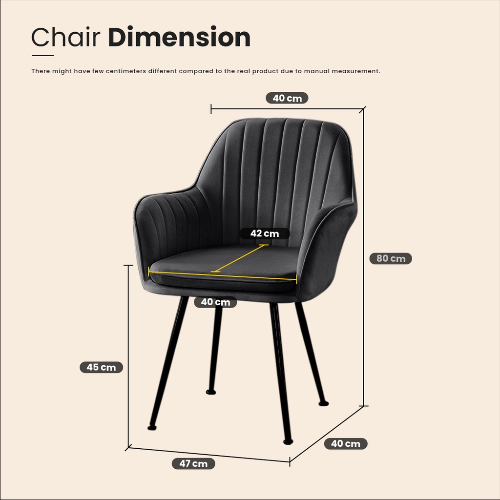 Finsso: PANSY NORDIC WING CHAIR / DINING CHAIR /KERUSI MAKAN