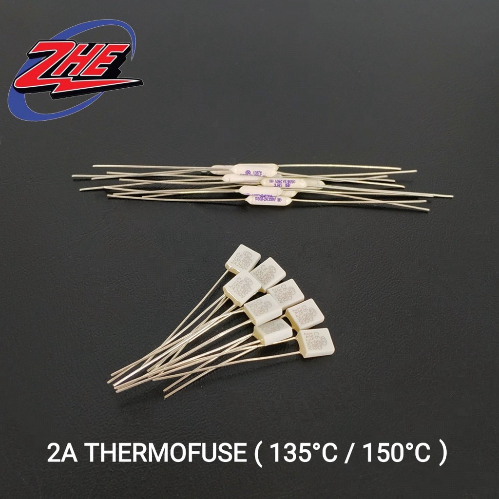( 1PC ) Fan Motor Thermal Fuse 2A 135°C/150°C  For Table Fan / Stand Fan /Ceiling Fan /Termol Fius Motor Kipas (1001673)