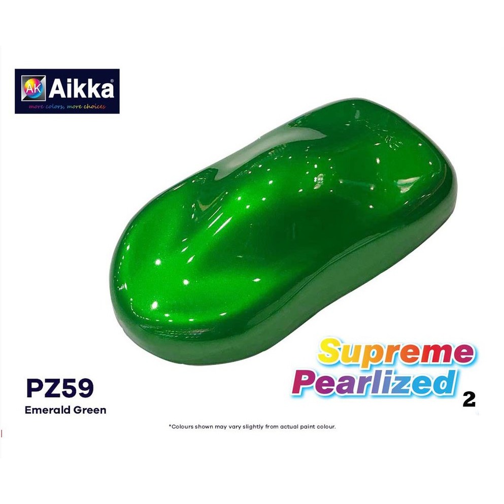 Aikka Pz59 Emerald Green Supreme Pearlized Metallic Colour 2k Car Paint Shopee Malaysia