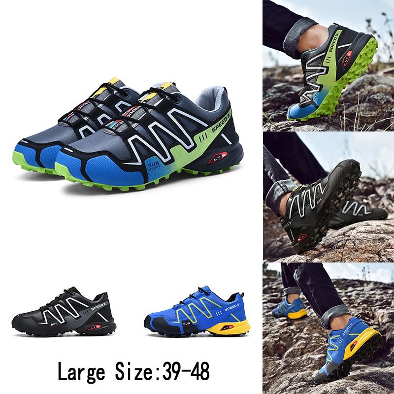 Men Sport Running Shoes Outdoors Hiking Waterproof Sneakers Kasut Sukan Lelaki | Shopee Malaysia