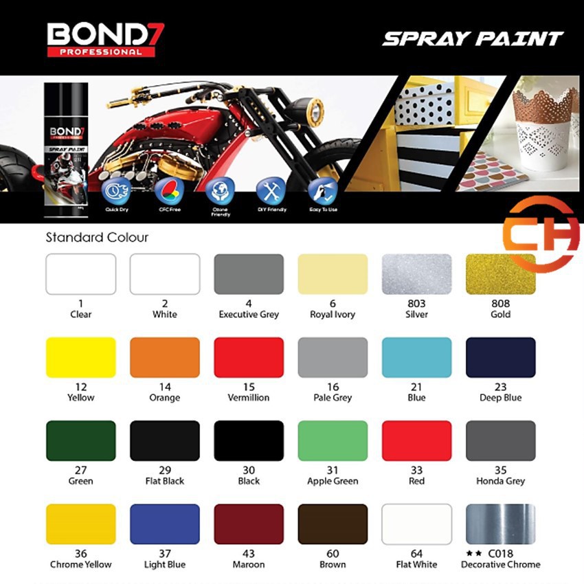[BOND 7] Smart Spray Paint 400g {Ready Stock/ Ship Out Fast} Shopee Malaysia