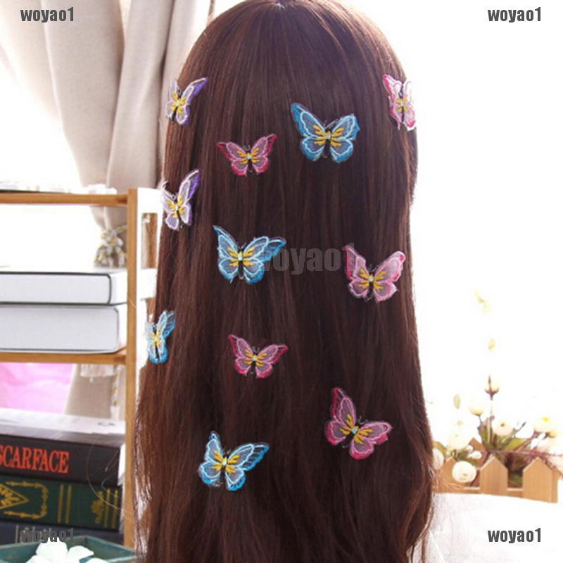 Cod 4pcs Butterfly Hair Clips Bridal Hair Accessories Wedding