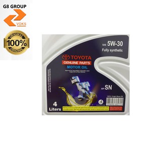 Toyota Genuine Motor Oil API SN SAE 5W30 4L - ( 08880 83714 ) | Shopee ...