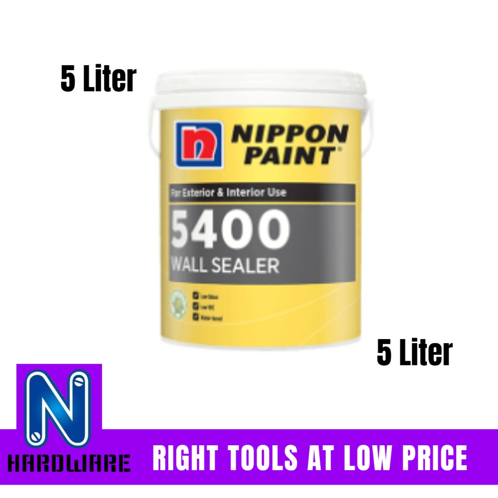 Nippon Paint 5400 Wall Sealer Cat Undercoat Dinding Rumah 5 Liter