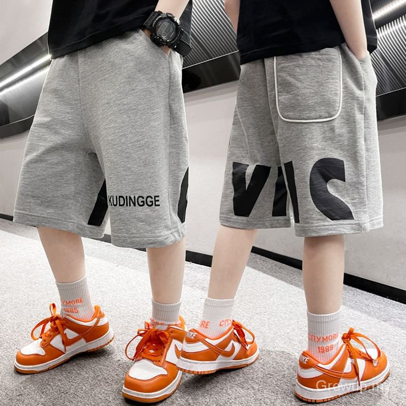 【boy short pants】❤ boy shorts Childrens Boy Summer Clothing Pants Shorts 2021New Medium and Large Childrens Summer Capris Boy Thin Type Sports Pants Children shorts ❤seluar pendek