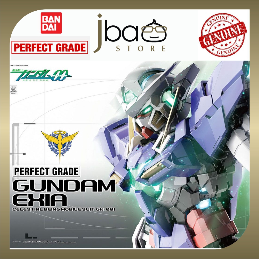 Bandai 1 60 Gundam Exia Pg Perfect Grade Gundam Model Kits Mobile Suit Plastic Model Shopee Malaysia