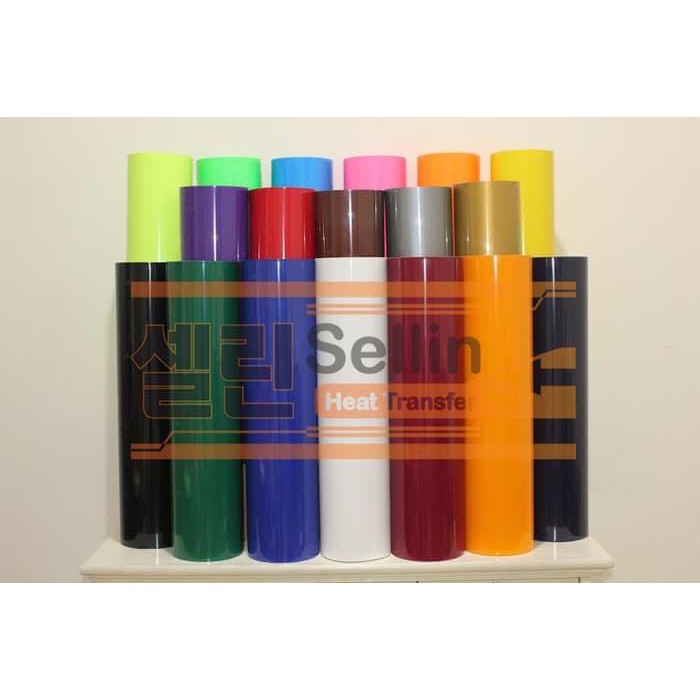 Polyflex PVC KOREA / POLYFLEX CUTTING Meter 51CM X 100CM NEON Color ...