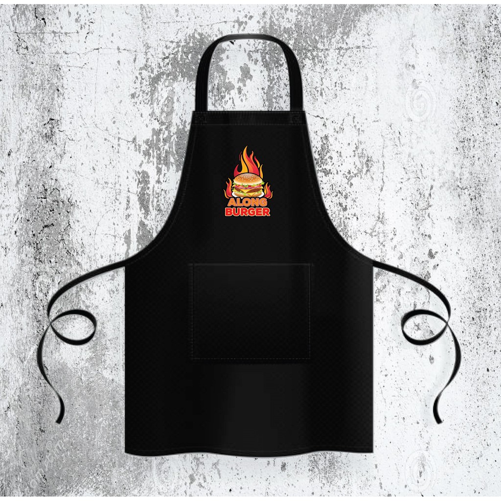 Personalized Full Apron dengan Nama Sendiri. Sesuai utk Restoran, Kedai Makan, Penjual Makanan dan Minuman.