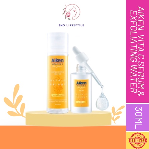 Aiken Vita C Exfoliating Water + Serum Shopee Malaysia