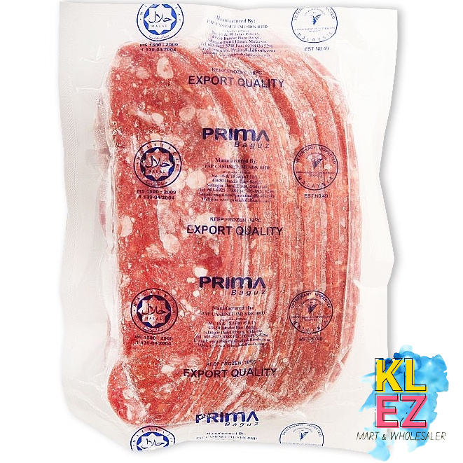 PrimaBaguz Beef Bacon / Brisket Strips (500g) | Shopee Malaysia