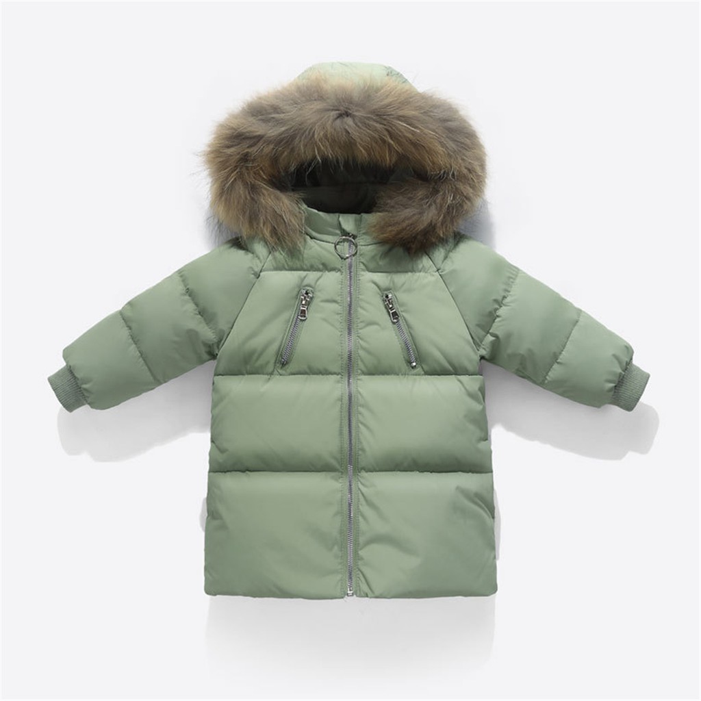 girls long puffer coat