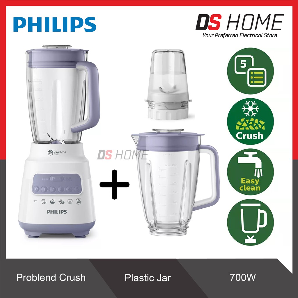 Philips Series 5000 Blender Core With Extra Jar Hr2221 Hr2221 01 Plus Jug Mesin Pen