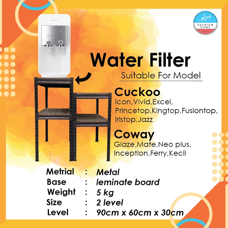 2 level water filter stand/coway n cuckoo TABLE TOP