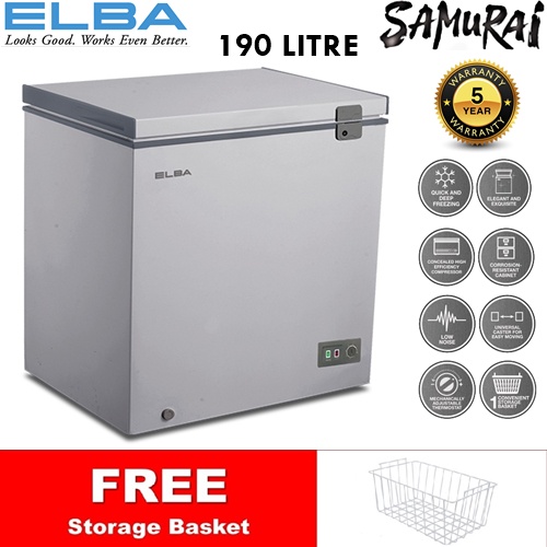 ELBA CHEST FREEZER ARTICO EFE1915 190L 冷藏箱 PETI SEJUK BEKU