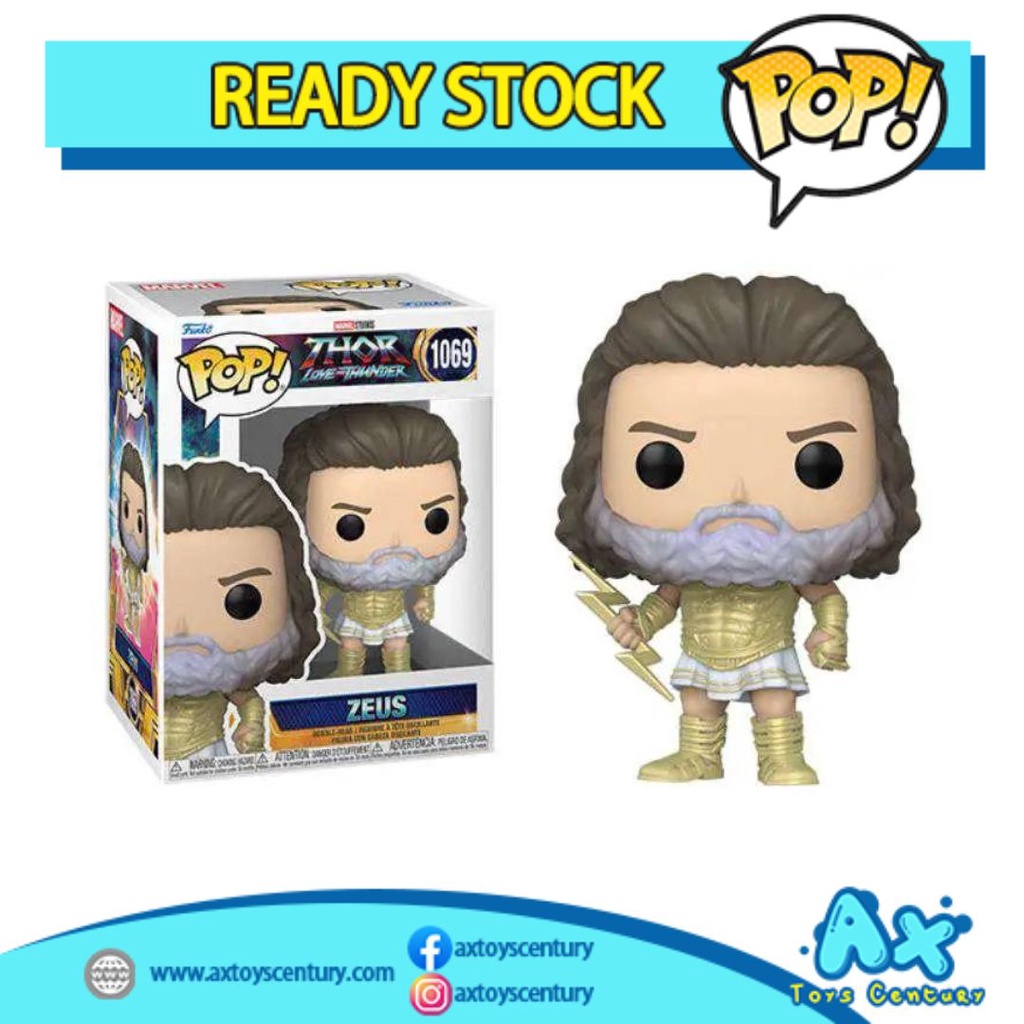 Funko Pop! Thor Love And Thunder - Zeus #1069 100% Genuine