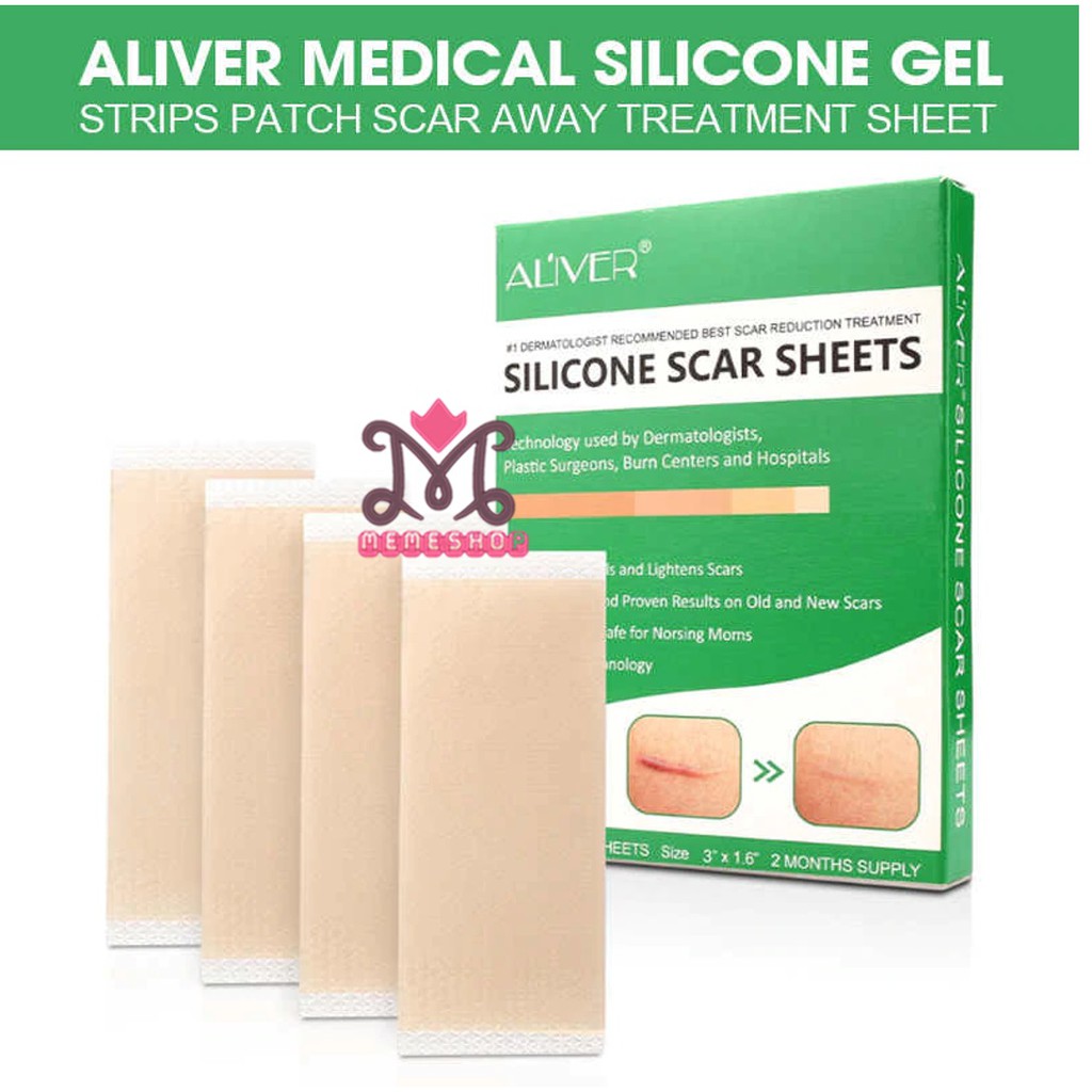 ALIVER / ELAIMEI Silicone Scar Sheets 4 Sheets Per Pack (READY STOCK