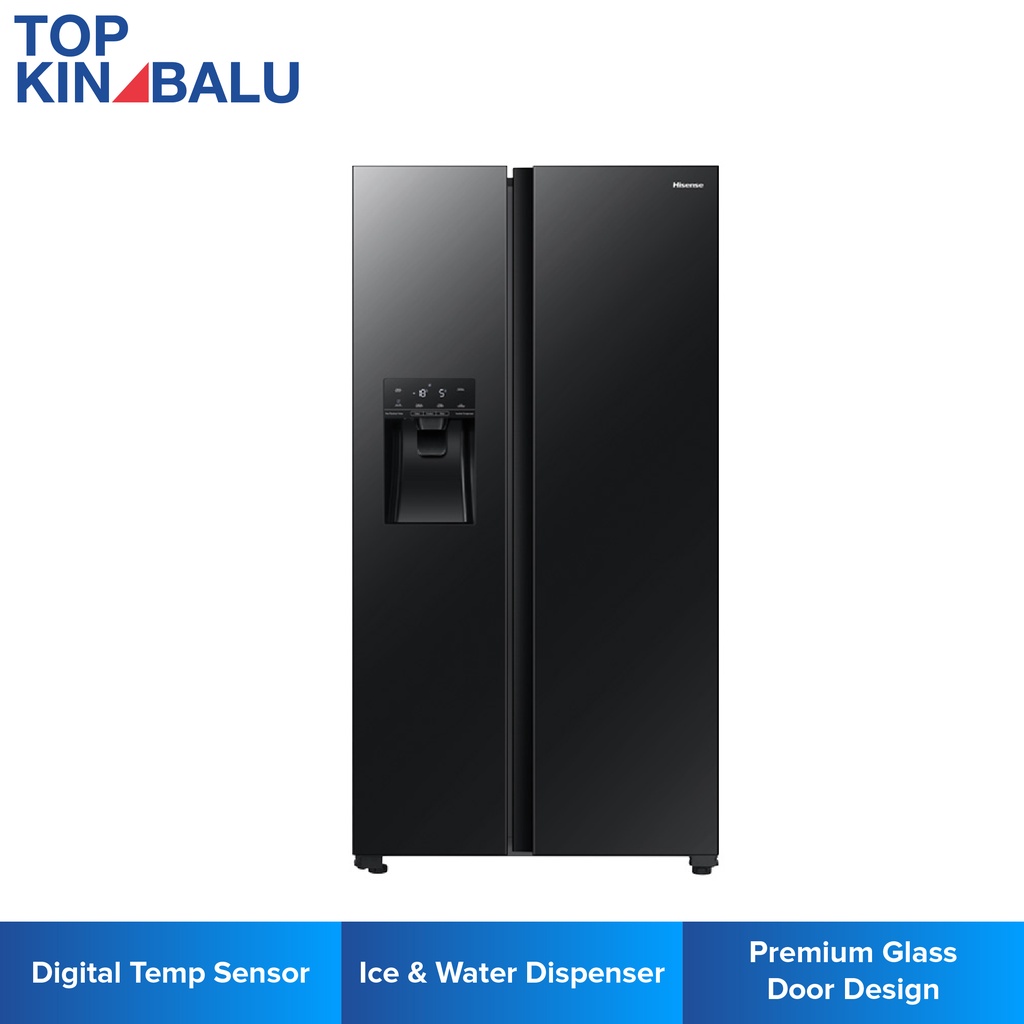 Sabah Only Hisense 640l Rs700n4awbui Side By Side Inverter Refrigerator Shopee Malaysia 0568