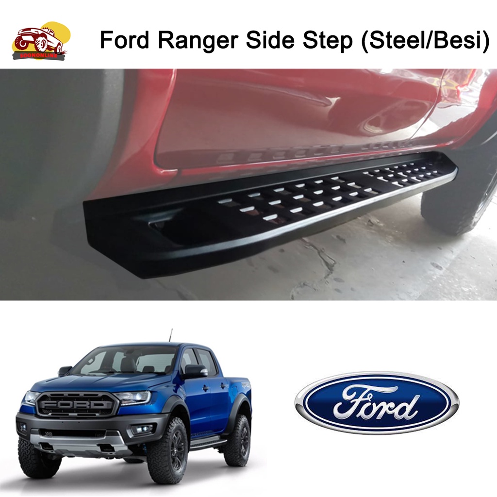 Ford Ranger Side Step Besi/ Ranger Running Board Raptor Steel Besi ...