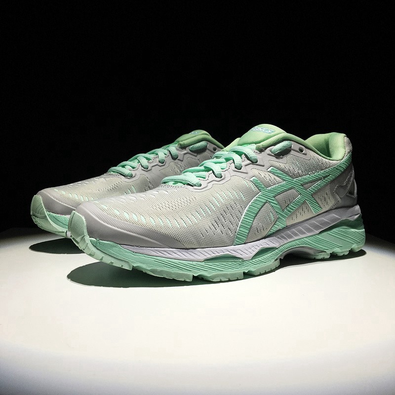 Original Asics Gel Kayano 23 Women S Lightweight Running Shoes Grey Green Shopee Malaysia