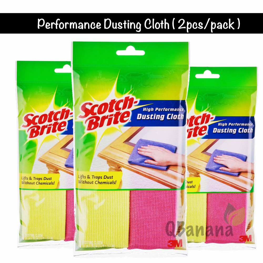 (Ready Stock) 3M Scotch Brite Microfiber Dusting Cloth (2pcs per pack