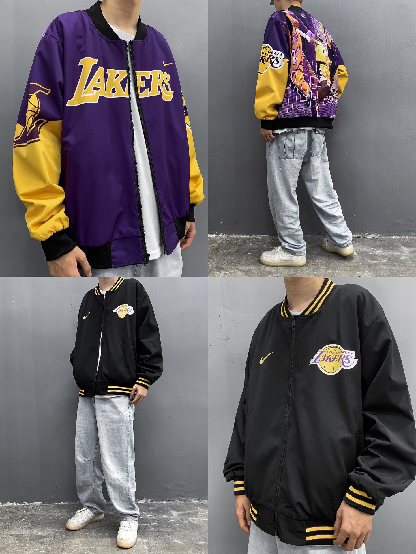 lakers baseball jacket