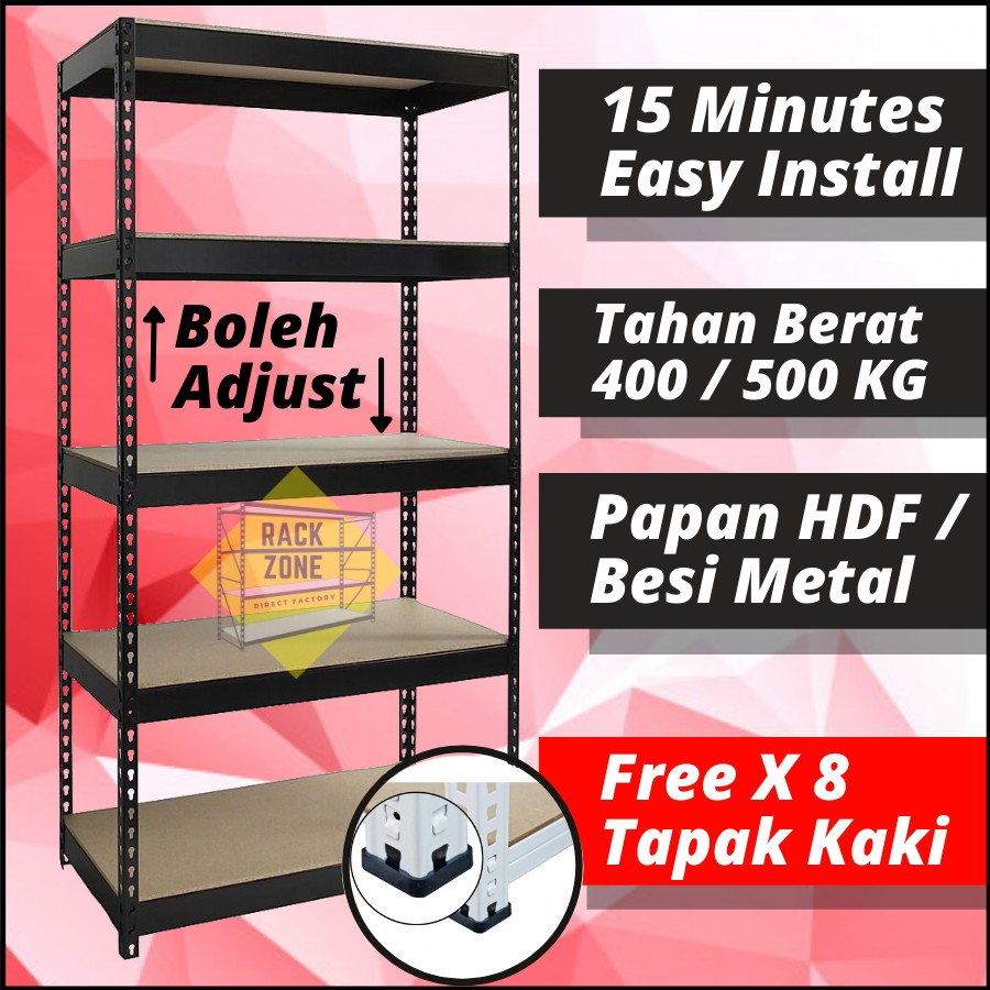 Rak Besi Serbaguna / Metal Rack / Boltless Rack / Rak Besi / Storage