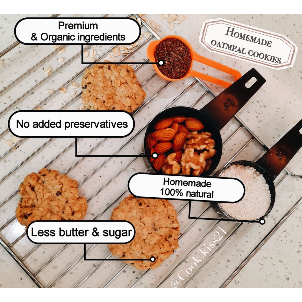 Homemade oatmeal/lactation cookies *INDIVIDUAL PACKAGING*(flavours