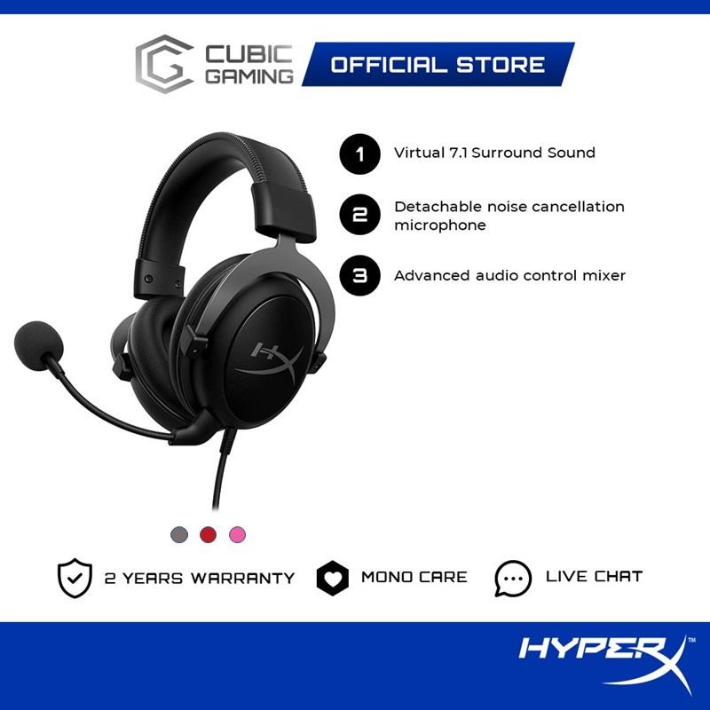 HyperX Cloud II Pro Gaming Headset/Gaming Headphone with Virtual 7.1
