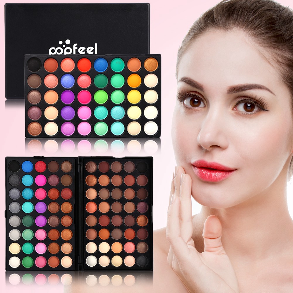 Download POPFEEL 120 Colors Shimmer Matte Eyeshadow Palette | Shopee Malaysia