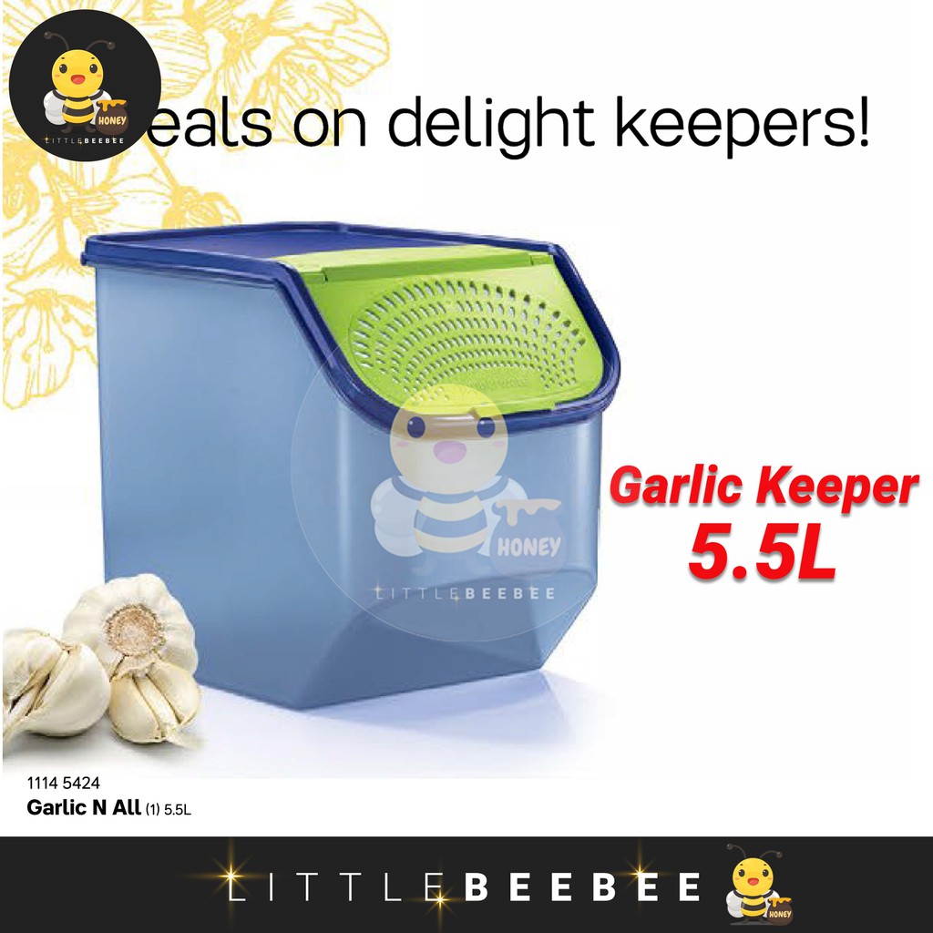 Tupperware Garlic N All (5.5L) / Garlic Keeper (Blue or Red Color)