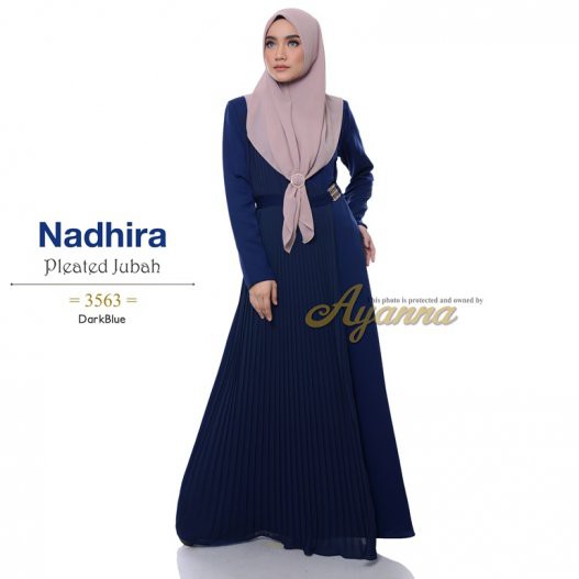 jubah dark blue