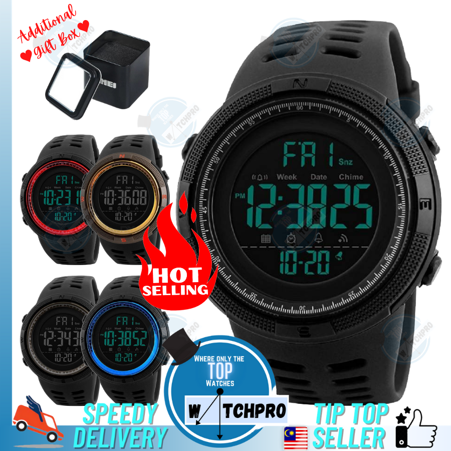 HOT!! SKMEI 1251 Men's Multifunction Digital Backlit Sport Watch ...