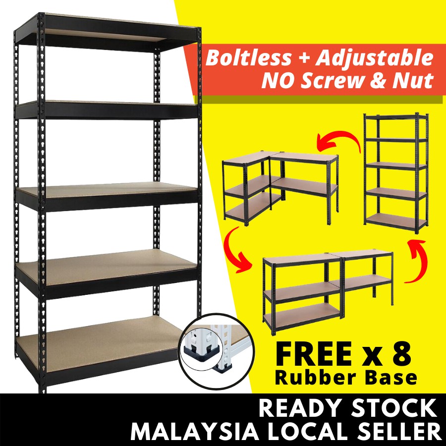 Storage Rack Rak  Besi  Rak  2 in 1 Boltless  Rack Rak  