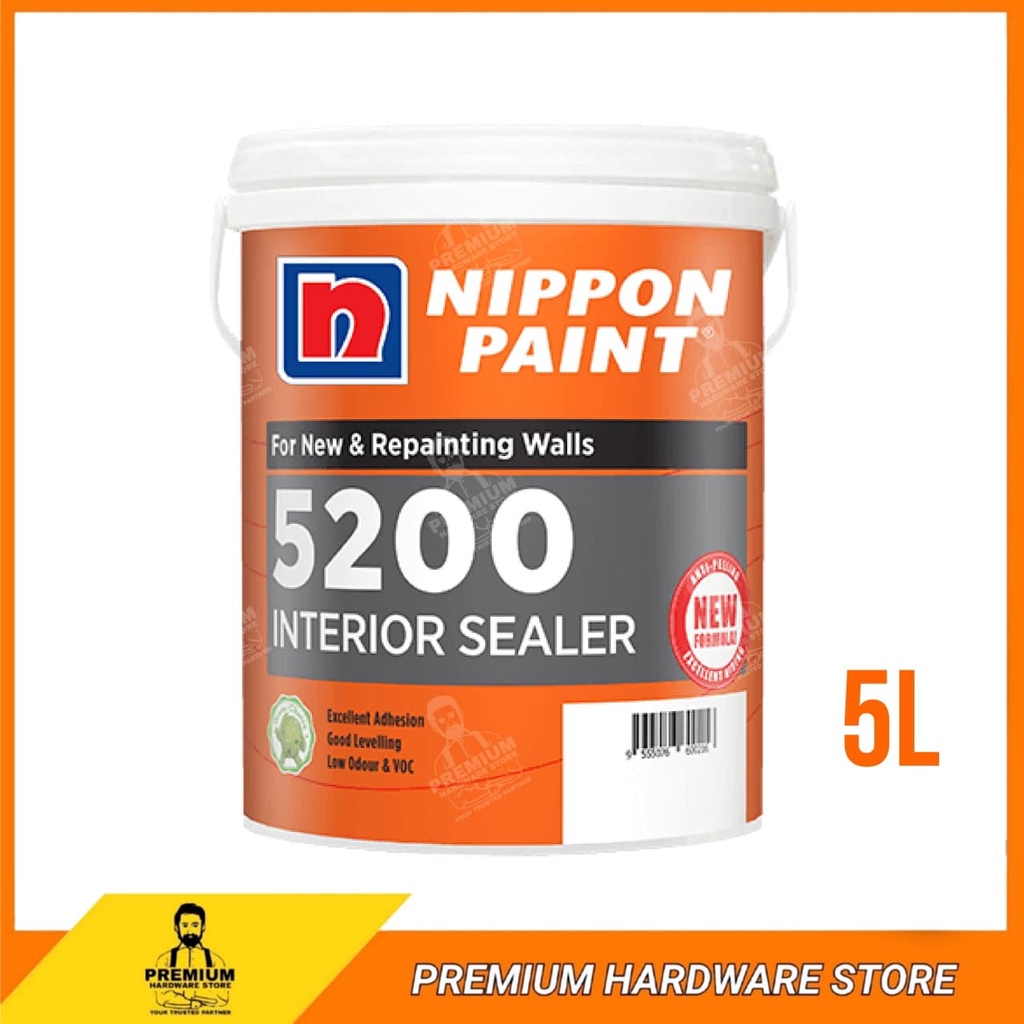 NIPPON PAINT Nippon Vinilex 5200 Wall Sealer - 5 Liter / Wall Sealer ...