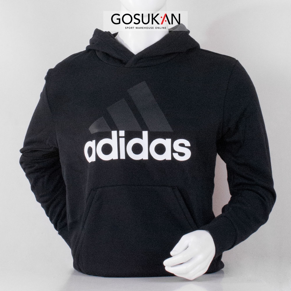 adidas men's essential linear logo pullover hoodie