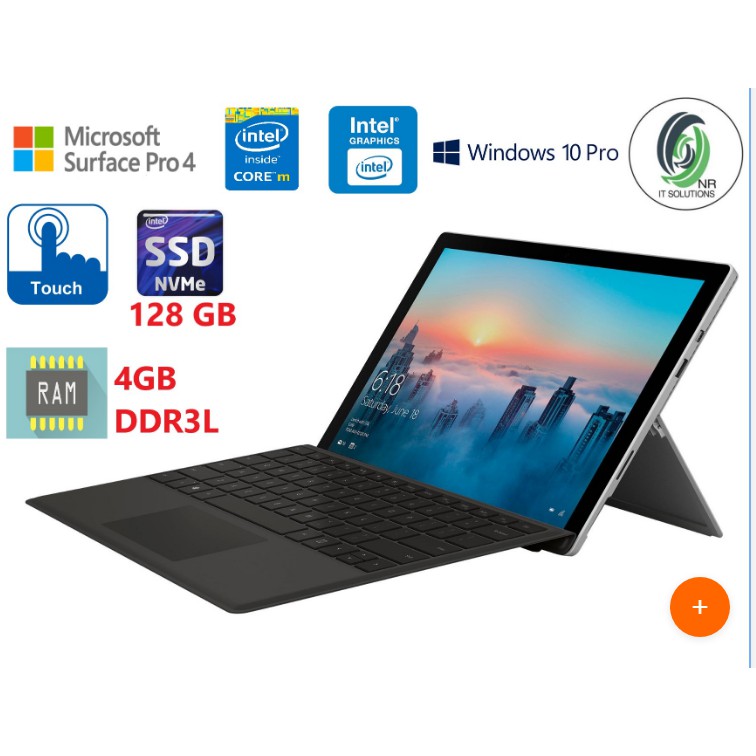 Microsoft Surface Pro 4 Intel Core M3 6y30 0 90 Ghz Turbo Boost Up To 1 51 Ghz 4gb Ddr3l Ram 128gb Shopee Malaysia