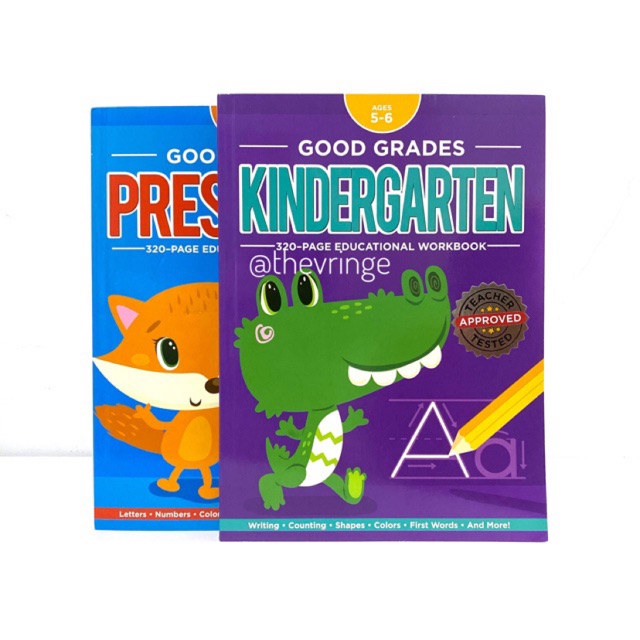Good Grades Preschool / Kindergarten / First Grade Workbook By Aldi Pre