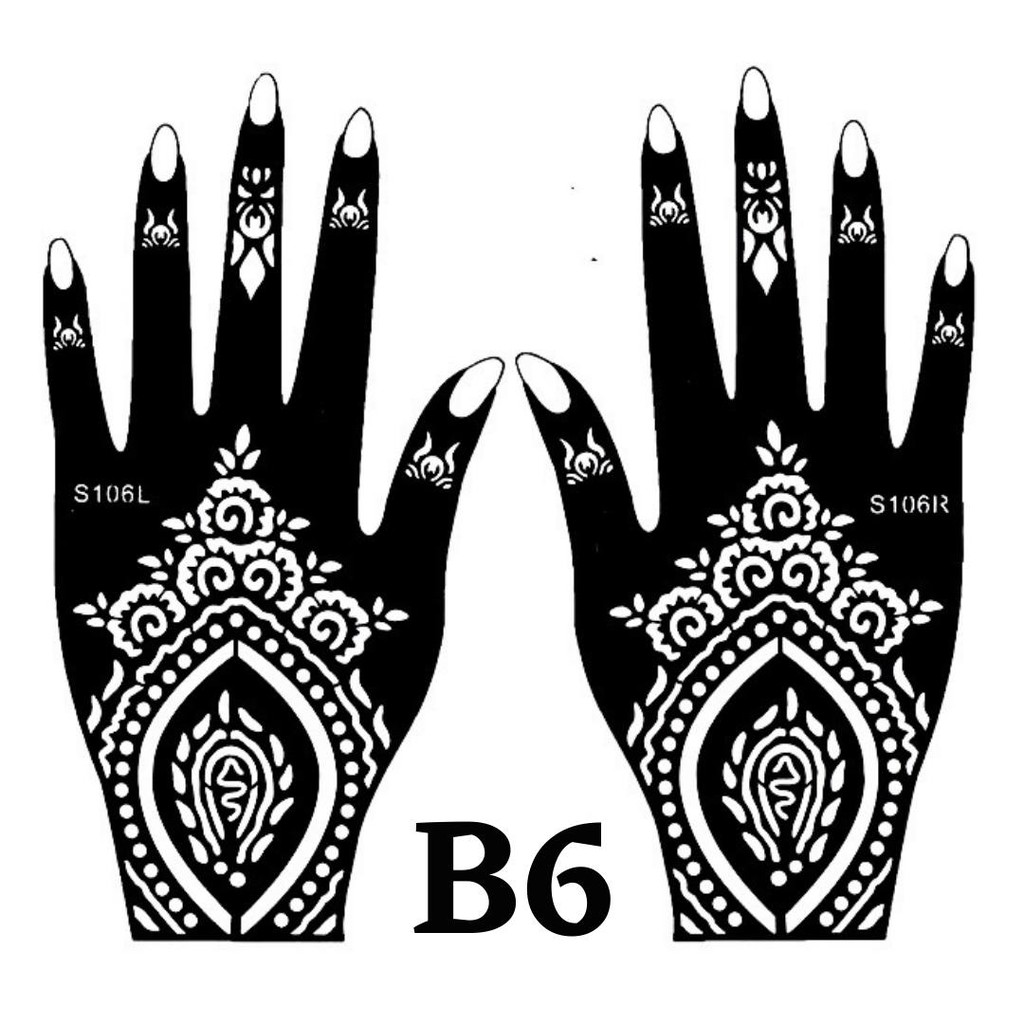 Sticker inai / Sticker Henna / Henna Stencil / Mehndi Stencil NEW