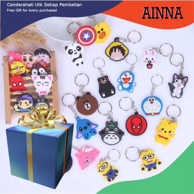 Ainna -Gift utk setiap pembelian - Free Gift Keychain