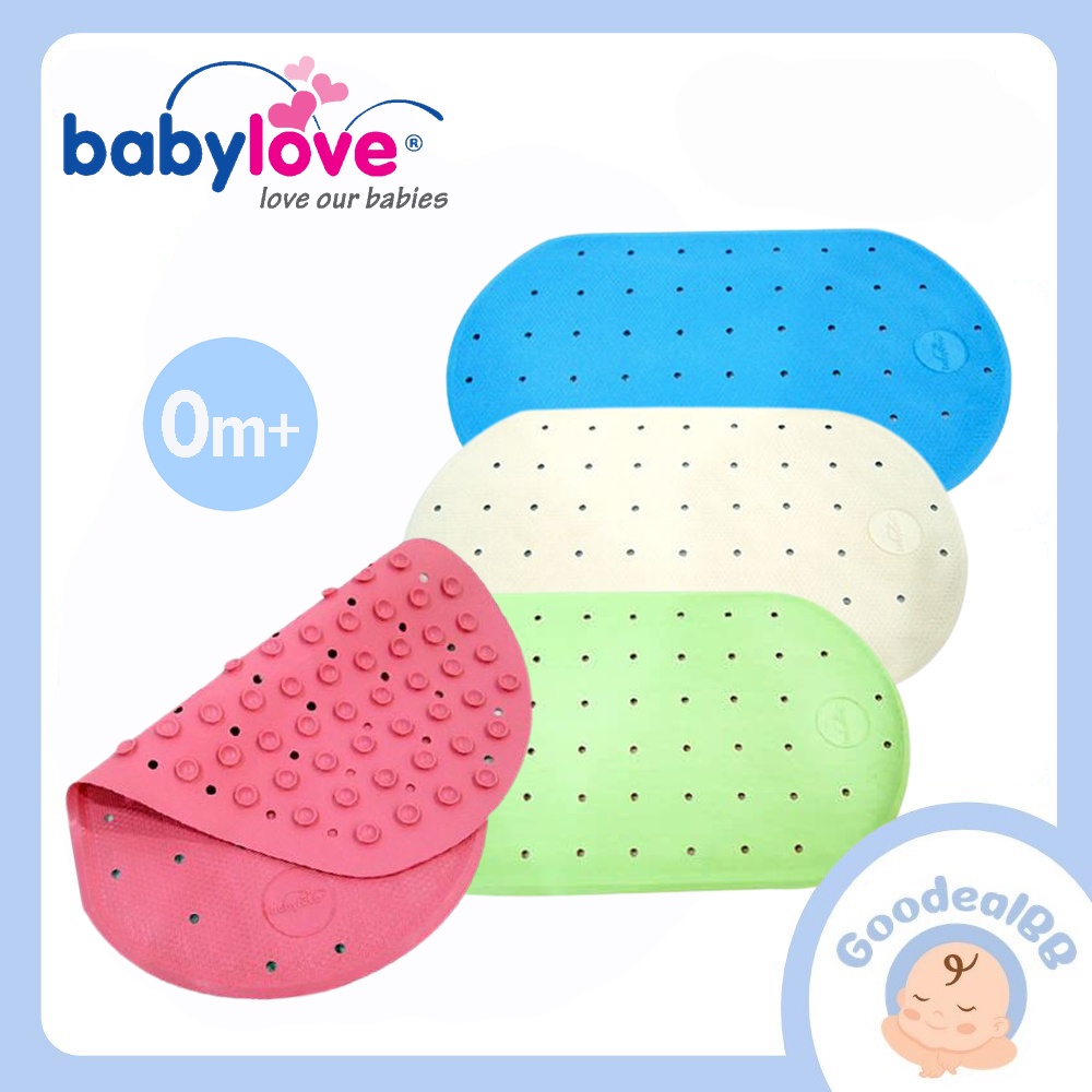 Babylove Baby Bathroom AntiSlip Bath Mat (17" x 10" inches) Shopee