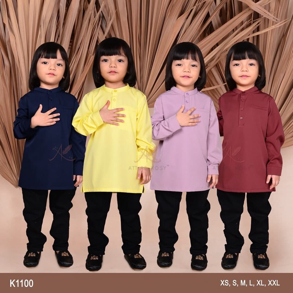 Kurta Kids / Imran Kurta (navy blue, soft yellow, smokey purple, royal red)