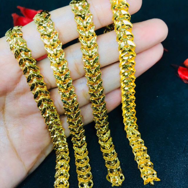 Rantai Tangan Vitara Padi Emas916 Shopee Malaysia